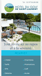 Mobile Screenshot of hotel-golf-saint-laurent.com